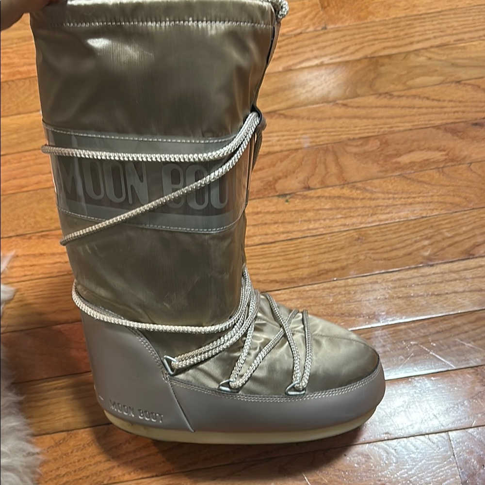 Moon Boot Women's Silver Snow Boots